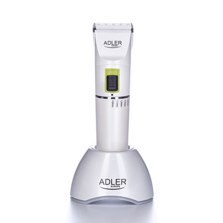 Adler Hair clipper AD 2827 Cordless or corded, Number of length steps 4, White