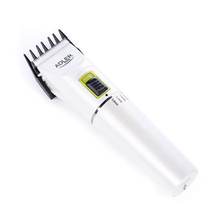 Adler Hair clipper AD 2827 Cordless or corded, Number of length steps 4, White