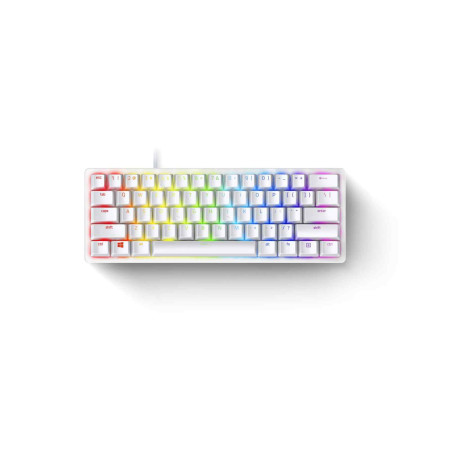 Razer Huntsman Mini 60%, Gaming keyboard, Optical, RGB LED light, US, Mercury, Wired