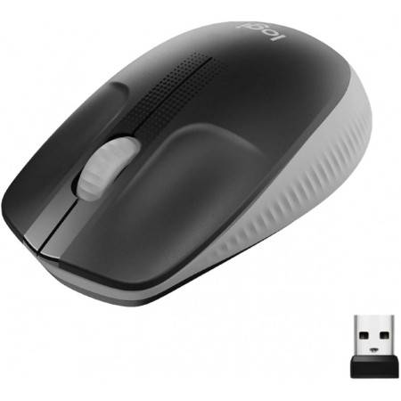 Logitech Full size Mouse M190 Wireless, Mid Grey, USB