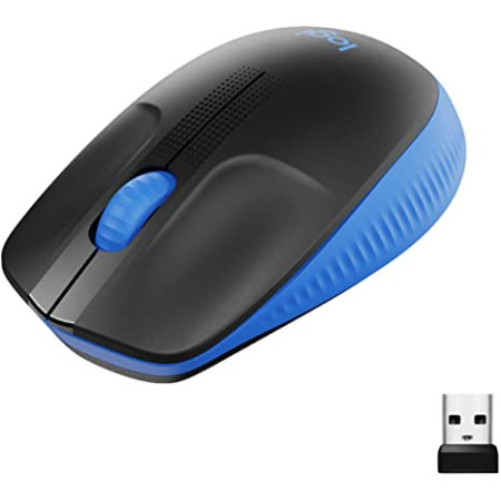 Logitech Full size Mouse M190 Wireless, Blue, USB