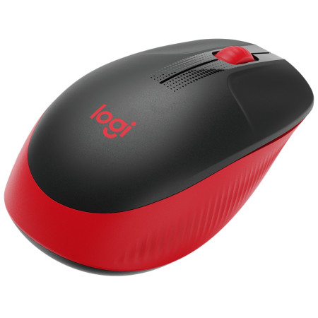 Logitech Full size Mouse M190 Wireless, Red, USB