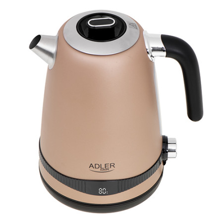 Adler Kettle AD 1295 Electric, 2200 W, 1.7 L, Stainless steel, 360 rotational base, Golden