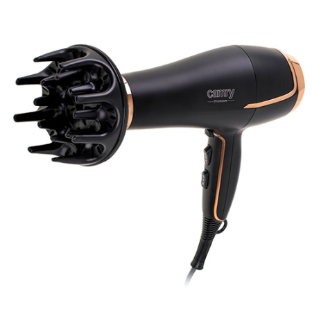 Camry Hair Dryer CR 2255 2200 W, Number of temperature settings 3, Diffuser nozzle, Black