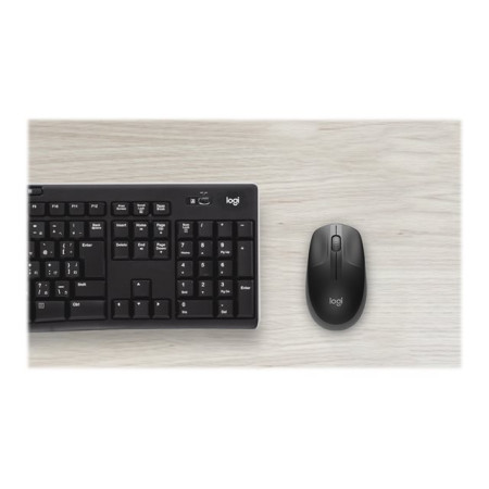 Logitech Full size Mouse M190 Wireless, Charcoal, USB