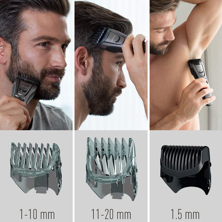 Panasonic Beard and hair trimmer ER-GB80-H503 Operating time (max) 50 min, Number of length steps 39, Step precise 0.5 mm, Ni-MH