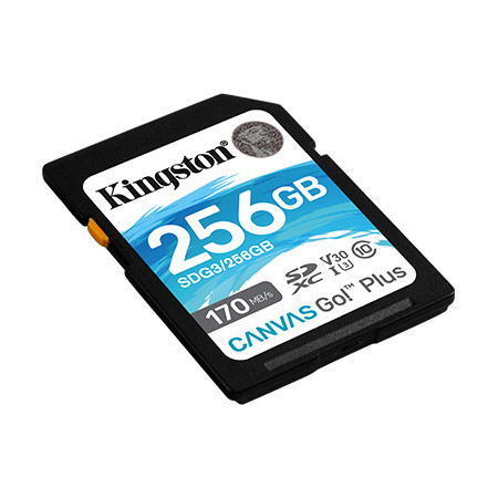 Kingston Canvas Go! Plus 256 GB, SD, Flash memory class 10