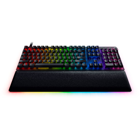 Razer Huntsman V2 Optical Gaming Keyboard Gaming keyboard, RGB LED light, US, Wired, Black, Clicky Purple Switch, Numeric keypad