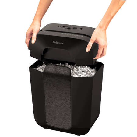 Fellowes Powershred LX50 Black, 17 L, Credit cards shredding, Cross-Cut Shredder, Paper handling standard/output 9 sheets per pa