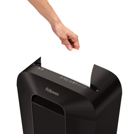 Fellowes Powershred LX50 Black, 17 L, Credit cards shredding, Cross-Cut Shredder, Paper handling standard/output 9 sheets per pa