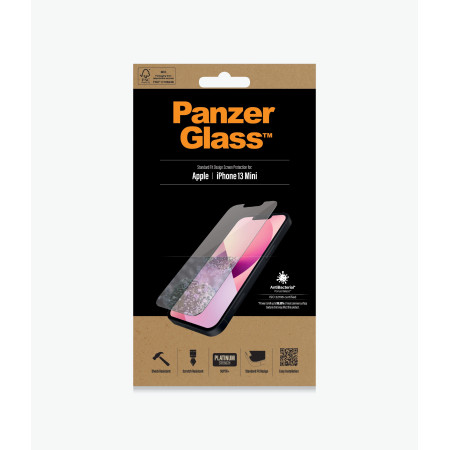 PanzerGlass Clear Screen Protector, Apple, iPhone 13 Mini, Tempered glass