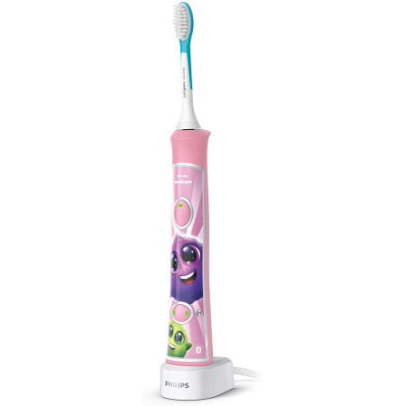 Philips Electric toothbrush HX6352/42 Rechargeable, For kids, Number of teeth brushing modes 2, Sonic technology, Pink