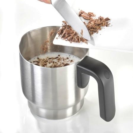 Caso Crema & Choco Milk frother, LED Display, 360 base station, Inox