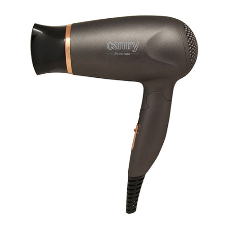 Camry Hair Dryer CR 2261 1400 W, Number of temperature settings 2, Metallic Grey/Gold