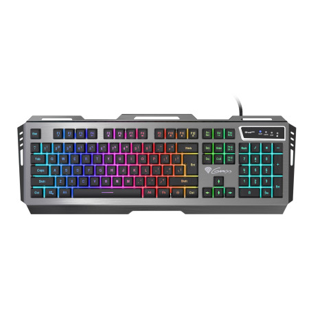 Genesis Rhod 420 Gaming keyboard, RGB LED light, US, Wired, Black