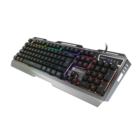 Genesis Rhod 420 Gaming keyboard, RGB LED light, US, Wired, Black