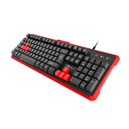 GENESIS RHOD 110 Gaming Keyboard, US Layout, Wired, Red