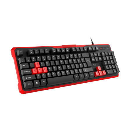 GENESIS RHOD 110 Gaming Keyboard, US Layout, Wired, Red