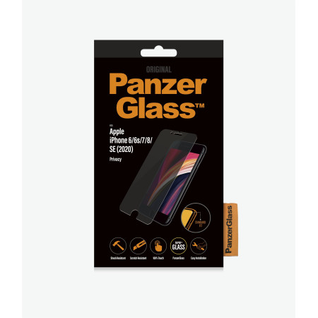 PanzerGlass Screen Protector, Iphone 6/6s/7/8/SE (2020), Glass, Crystal Clear, Privacy Filter