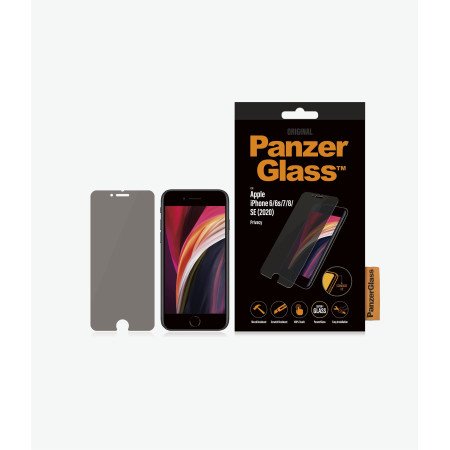 PanzerGlass Screen Protector, Iphone 6/6s/7/8/SE (2020), Glass, Crystal Clear, Privacy Filter