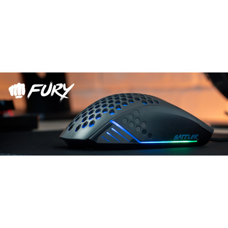 Fury Battler, 6400 DPI, RGB LED light, Wired Optical Gaming Mouse