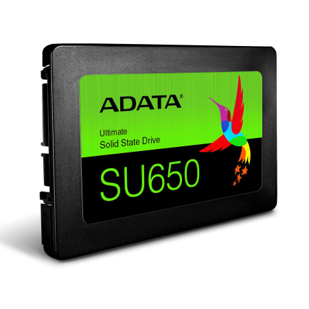 ADATA Ultimate SU650 3D NAND SSD 480 GB, SSD form factor 2.5 , SSD interface SATA, Write speed 450 MB/s, Read speed 520 MB/s