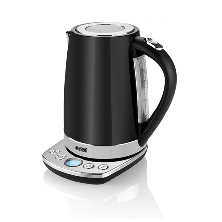 ETA Kettle ETA158790000 With electronic control, Stainless steel, Black, 2200 W, 360 rotational base, 1.7 L