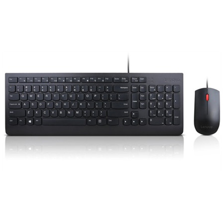 Lenovo Essential Wired Keyboard and Mouse Combo - US English with Euro symbol