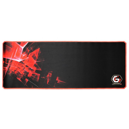 Gembird Gaming mouse pad PRO, extra large, Black/Red, Extra wide pad surface size 350 x 900 mm