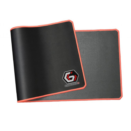 Gembird Gaming mouse pad PRO, extra large, Black/Red, Extra wide pad surface size 350 x 900 mm