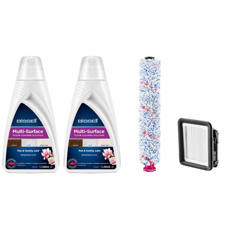 Bissell Cleaning Pack MultiSurface (2xDetergents+Brushroll+Filter)