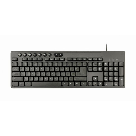 Gembird Multimedia desktop set KBS-UM-04 USB Keyboard, Wired, Mouse included, US, Black