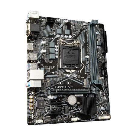 Gigabyte H410M H V2 1.0 M/B Processor family Intel, Processor socket LGA1200, DDR4 DIMM, Memory slots 2, Supported hard disk dri