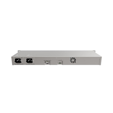 Mikrotik Wired Ethernet Router RB1100AHx4 Dude Edition, 1U Rackmount, Quad core 1.4GHz CPU, 1 GB RAM, 128 MB, 60GB M.2 SSD inclu