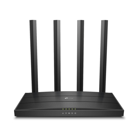 TP-LINK Router Archer C6 802.11ac, 300+867 Mbit/s, 10/100/1000 Mbit/s, Ethernet LAN (RJ-45) ports 4, MU-MiMO Yes, Antenna type 4