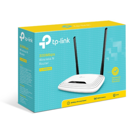 TP-LINK Router TL-WR841N 802.11n, 300 Mbit/s, 10/100 Mbit/s, Ethernet LAN (RJ-45) ports 4, Antenna type 2xExterna