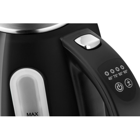 ETA Kettle Ela Digi ETA959890020 Electric, 2200 W, 1.7 L, Stainless steel, 360 rotational base, Black