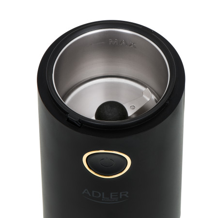 Adler Coffee Mill AD 4446bg 150 W, Coffee beans capacity 75 g, Black