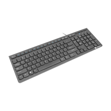 Natec Keyboard Discus 2 Slim Wired, US Layout, USB 2.0, Black