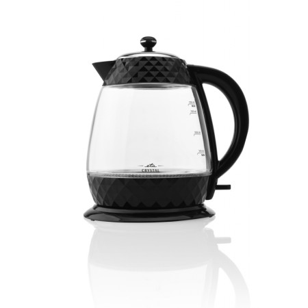 ETA Crystal Kettle ETA315490000 Electric, 2200 W, 1.7 L, Glass, 360 rotational base, Glass/Black