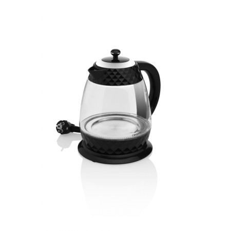 ETA Crystal Kettle ETA315490000 Electric, 2200 W, 1.7 L, Glass, 360 rotational base, Glass/Black