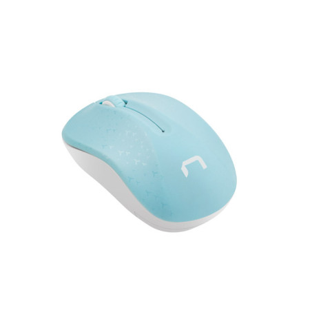 Natec Mouse, Toucan, Wireless, 1600 DPI, Optical, Blue/White