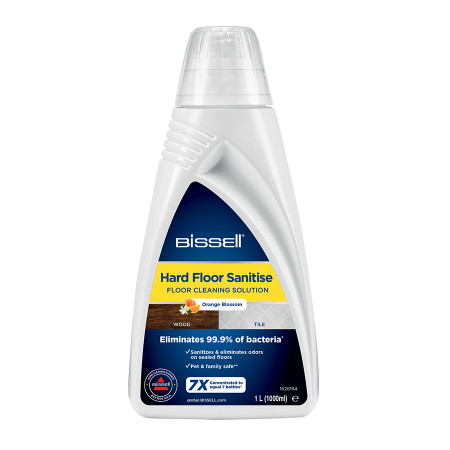 Bissell Hard Floor Sanitise, Floor Cleaning Solution, Orange Blossom for CrossWave, SpinWave&HydroWave, 1000 ml