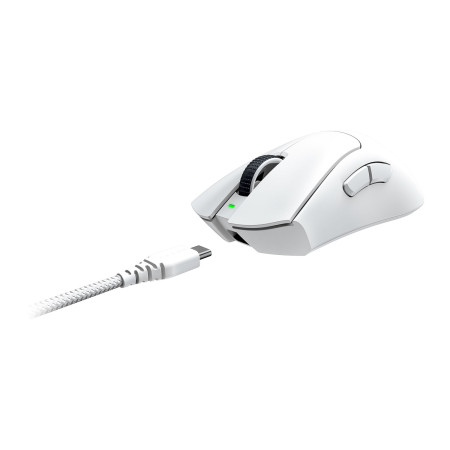 Razer DeathAdder V3 Pro Gaming Mouse, Optical, 30000 DPI, White