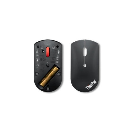 Lenovo ThinkPad Bluetooth Silent Mouse w/o battery Black, Bluetooth 5.0