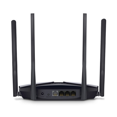 Mercusys Dual-Band Wi-Fi 6 Router MR80X AX3000 802.11ax, 2402+574 Mbit/s, Ethernet LAN (RJ-45) ports 3xGigabit LAN, MU-MiMO Yes,