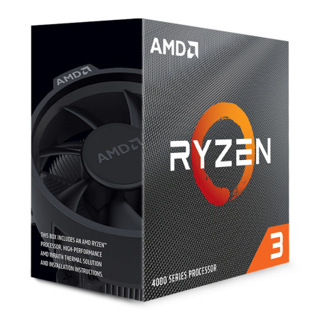 AMD Ryzen 3 4100, 3.8 GHz, AM4, Processor threads 8, Packing Retail, Processor cores 4, Component for Desktop