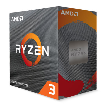 AMD Ryzen 3 4100, 3.8 GHz, AM4, Processor threads 8, Packing Retail, Processor cores 4, Component for Desktop