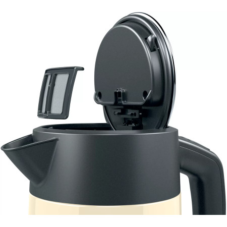 Bosch Kettle TWK4P437 Electric, 2400 W, 1.7 L, Stainless steel, Beige