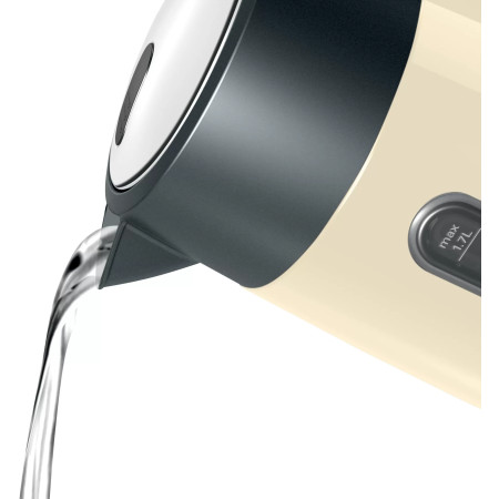 Bosch Kettle TWK4P437 Electric, 2400 W, 1.7 L, Stainless steel, Beige